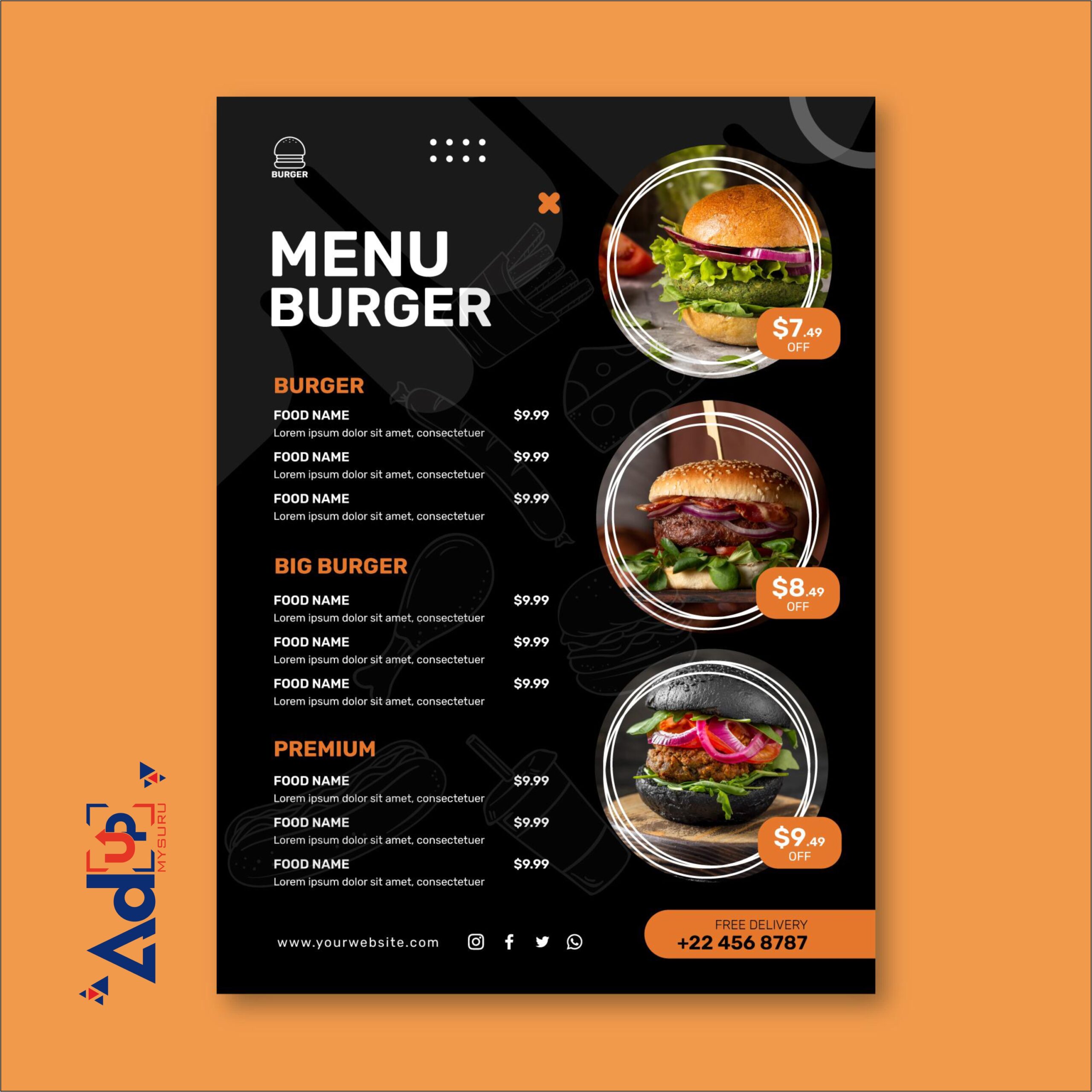 Menu card Design 4