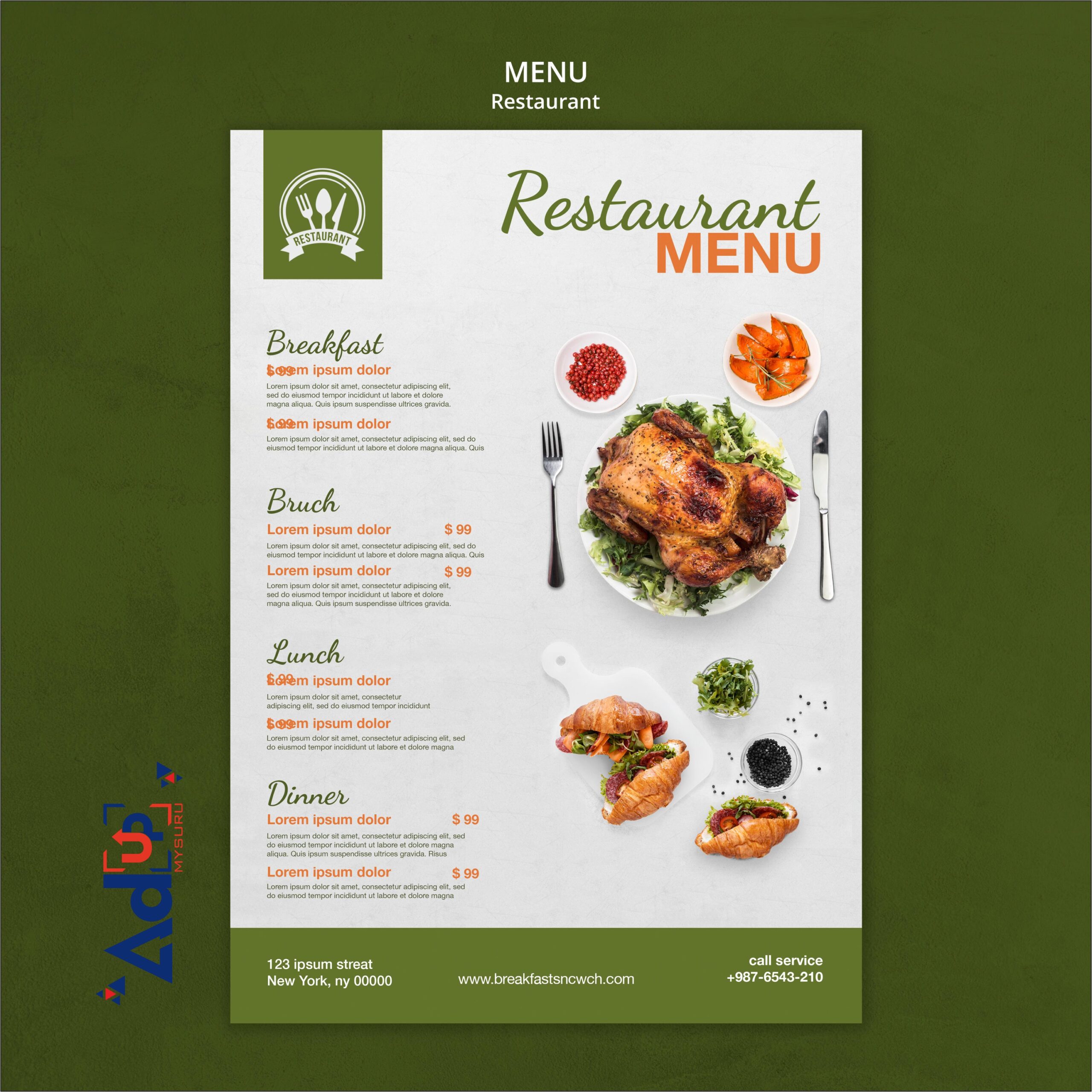 Menu card Design 7