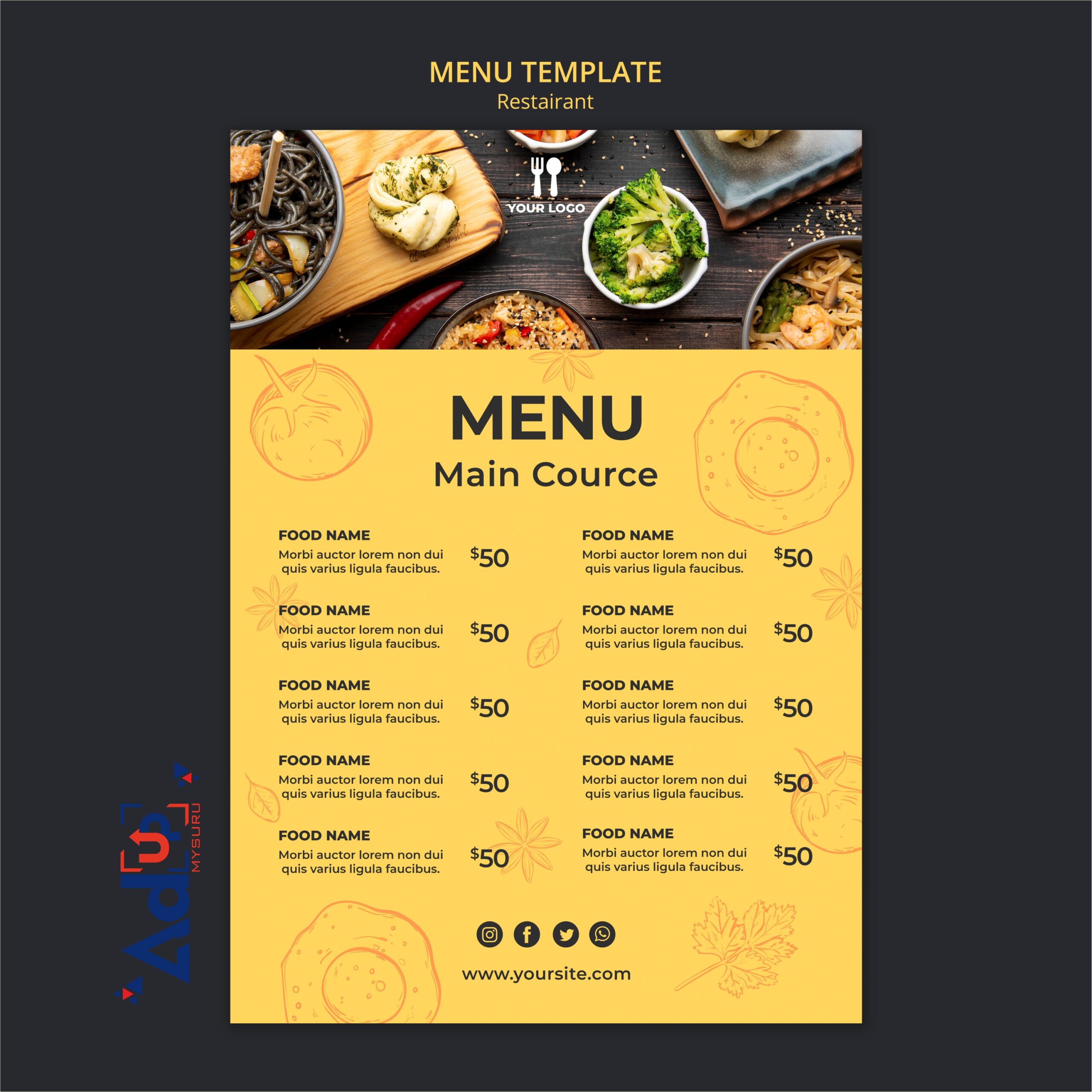 Menu card Design 8